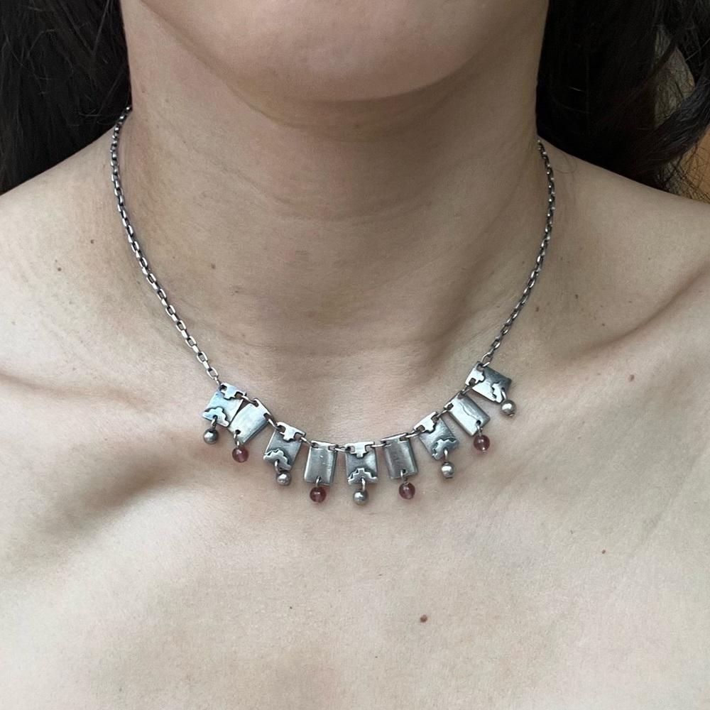 Handmade sterling silver necklace